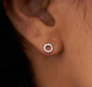 Pendientes de Diamantes de Corte Brillante Redondo VVS1, Cultivados en Laboratorio, Certificados por IGI, Chapados en Oro de 14 Quilates, de Lujo, para Mujer, Regalo para Bodas y Fiestas - Product Image 5