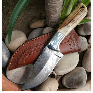 Cuchillo utilitario de punta caída con hoja de acero y mango de madera para supervivencia al aire libre, 0.5mm de grosor, 6.7in de longitud total, SHARP POINT TRADES, 3 años de garantía - Product Image 5