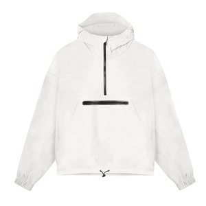 Sudadera con capucha de lujo personalizada para ropa deportiva, de alto rendimiento, elástica en 4 direcciones, para golf, de forro polar ligero, con cremallera de un cuarto y corte holgado - Product Image 4