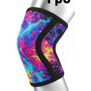 Rodillera de Neopreno Transpirable de 7mm para Entrenamiento, Levantamiento de Pesas y Flexiones, con Diseño de Camuflaje - Product Image 4