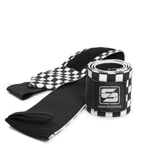 Enrouleur de poignet noir de haute qualité avec logo de marque personnalisé imprimé, équipement de musculation pour l'été, outil d'entraînement pour la musculation - Product Image 3