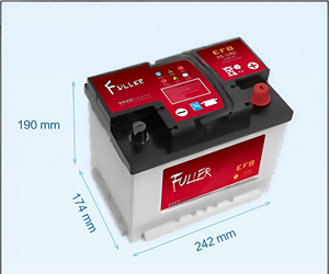새로운 핫 세일 LN2 FULLER 6-QW-<span class=keywords><strong>60</strong></span> EFB 자동 배터리 12V 60Ah 납산 자동차 배터리 - Product Image 2