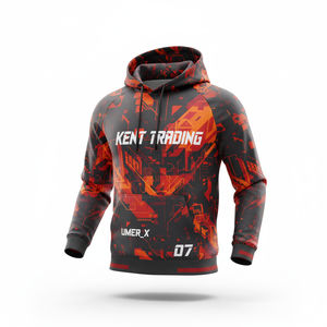 Sweat à capuche Esports entièrement sublimé tendance, personnalisé pour équipes de gaming, léger et performant pour événements, vente en gros OEM - Product Image 5