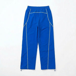 New Sales Custom Printed Logo Blue With White Lining Men's Nylon <b>Wind</b> <b>Breaker</b> Trousers Sets Breathable Outwear Streetwear Jacket - Product Image 4