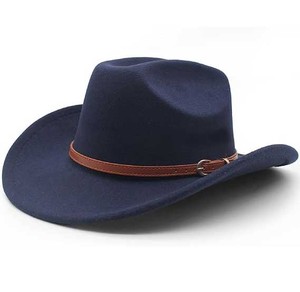 Men's Distressed Leather Western <b>Hat</b> Cowboy Style Wide Brim Outdoor Travel Cap Full Grain Leather USA Europe Market Top - Product Image 1