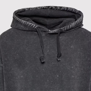 Sudadera con Capucha Estilo Acid Wash para Hombre, Precio de Fábrica, 100% Algodón, Antiencogimiento, Transpirable, Informal, para Exteriores, Otoño, Unisex - Product Image 4