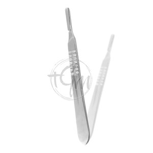 Cuchilla de precisión con mango de calidad médica que ofrece estabilidad y comodidad para tareas de corte detalladas. Instrumento reutilizable. - Product Image 5