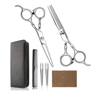 Professional Hair Cutting Thinning Scissor Kit Matte Black <b>Barber</b> <b>Set</b> Japanese Steel Right-Handed Hair Salon <b>Barber</b> Scissor Kit - Product Image 4