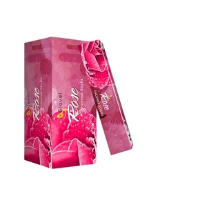 Top Selling 9 Inch Black Incense <b>Sticks</b> Hexagonal Box Packing <b>Vanilla</b> Flower Perfume Scented Candles Diwali Easter - Product Image 5