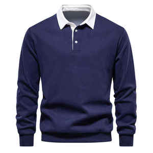 Última novedad en polos de golf para hombre, uniformes de poliéster y algodón, con impresión por sublimación personalizada y logotipo bordado. - Product Image 2