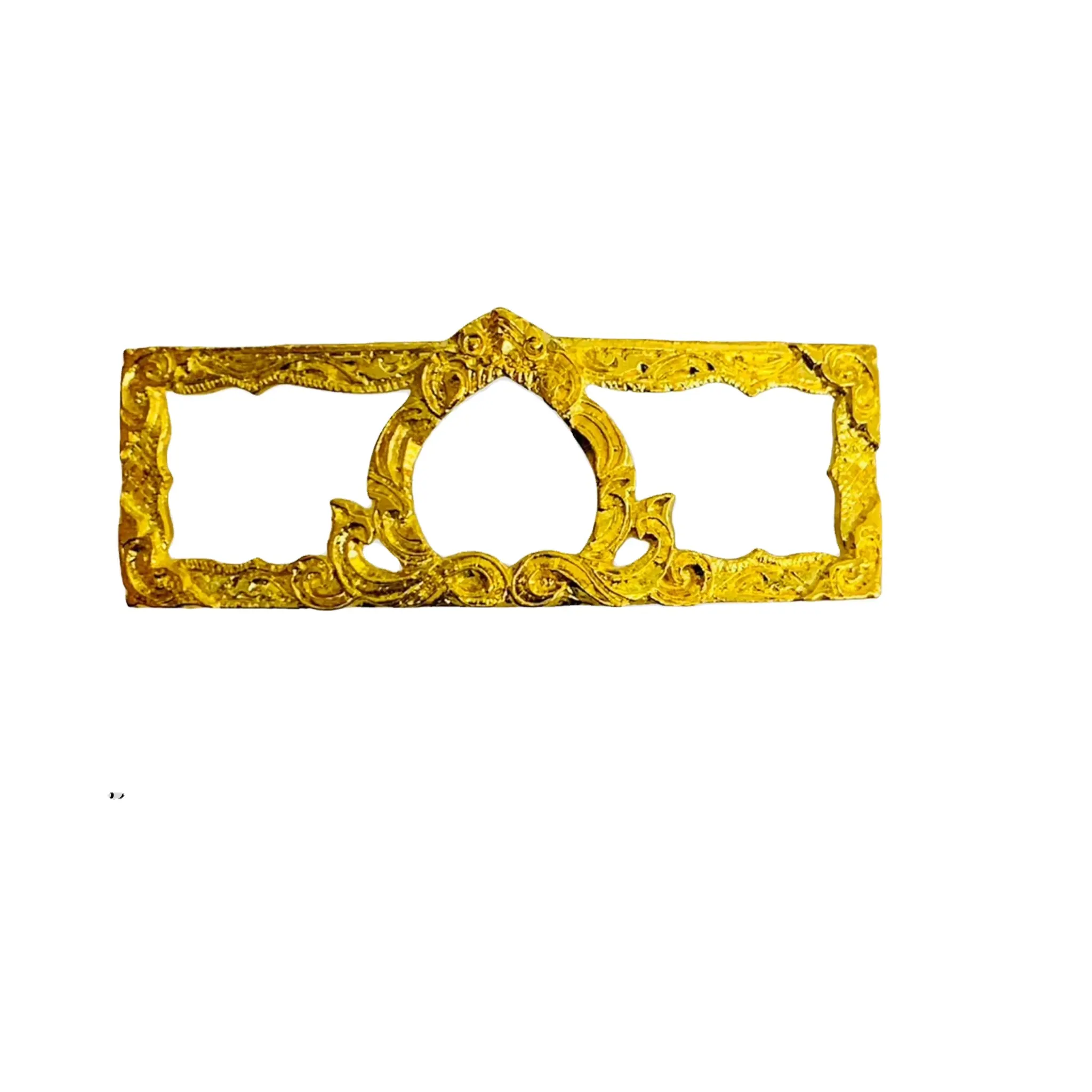 Custodia in oro qualità Premium dalla thailandia Micron Gold Frame style Gold frame con bracciale in acciaio inossidabile, Luang Phor Ruay