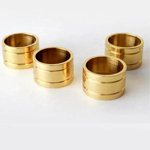 Hammered Design Brass Napkin <b>Ring</b> Gold Finished for Home Wedding Banquet Hall Dinner Table Decoration Accessories - Product Image 6