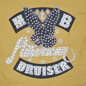 Chaquetas de Invierno para Hombre de Alta Calidad al por Mayor, Chaqueta Bomber Varsity de Cuero PU con Bordado de Pedrería, Estilo Urbano - Product Image 4