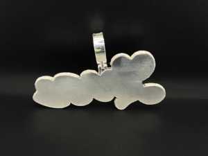 Pendentif Anime Hero CZ, Pendentif Trèfle porte-bonheur, Pendentif Smiley Drip, Pendentif Tête d'alien glacé - Product Image 3