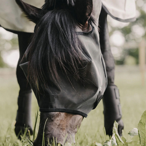 Máscara de malla de lujo para caballos con orejeras antiruido para entrenamiento de competición y espectáculos ecuestres. La mejor calidad. - Product Image 6
