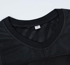 Premium Quality Men Black Mesh <b>Baseball</b> Jersey Short Sleeve V-Neck Moisture Wicking Striped Orange Trim Regular Fit All Seasons - Product Image 6