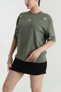 เสื้อยืดคอกลมแขนยาว ระบายอากาศได้ดี เป็นมิตรกับสิ่งแวดล้อม ไซส์ใหญ่ ทรงปกติ ผลิตจากผ้าโพลีเอสเตอร์/คอตตอน ถักทออย่างดี สวมใส่สบาย เหมาะสำหรับผู้ใหญ่ - Product Image 4