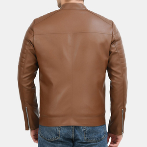 Men's <b>Top</b> Trending Fashionable <b>Leather</b> Jacket Custom Latest Design Private Logo Men's Fashion <b>Leather</b> Jacket - Product Image 4