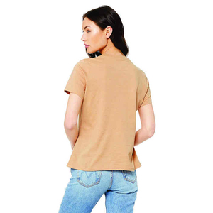 Camiseta Deportiva de Manga Corta para Mujer, con Logotipo Personalizado, Cuello en V, Color Gris Jaspeado, Secado Rápido, Ligera, Transpirable, para Gimnasio, Deportes, Running y Fitness - Product Image 4