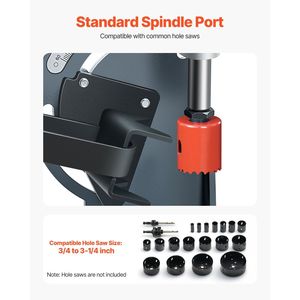 Utensile per Intaglio Tubi con Angolo Regolabile da 1/2 a 2 Pollici per Officine di Riparazione - Product Image 5