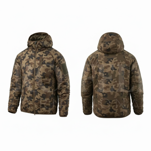 Hot Selling Premium Quality <b>Lightweight</b> Camouflage Hooded Puffer <b>Jacket</b> Windproof Warm Outdoor <b>Casual</b> Winter <b>Jackets</b> For Unisex - Product Image 6