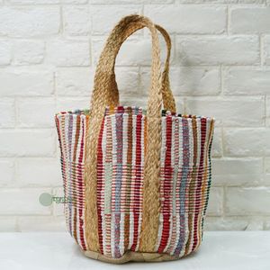 Sac bandoulière femme style bohème 2026, broderie écologique, taille personnalisée, en jute/coton, fabricant indien, plage - Product Image 5