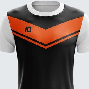 Camiseta de Fútbol Corta Sublimada Personalizada, Uniforme de Fútbol Profesional, Transpirable, de Secado Rápido, Poliéster que Absorbe la Humedad, Ropa Deportiva para Equipos, OEM - Product Image 2
