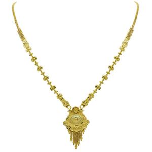 สร้อยคอทองคำแท้ 14K 18K 24K แบบสั้น ดีไซน์ดั้งเดิม ชุดเครื่องประดับแฟชั่นทองเหลืองชุบทองไมครอน ขายส่ง - Product Image 3