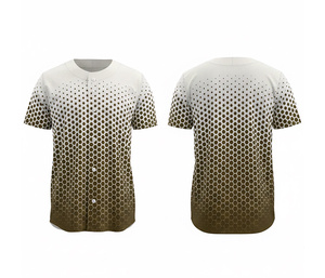 Maillot de baseball personnalisé par sublimation – T-shirt d'équipe anti-humidité |   Kit de baseball d'équipe avec logo et numéros personnalisés |   Poly respirant - Product Image 4