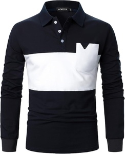 Directamente de fábrica de alta calidad 50/50 algodón poliéster Piqué Polo de golf con logotipo bordado personalizado - Product Image 6