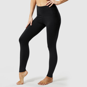 Leggings taille mi-haute pour femme, pantalon de sport yoga, moulant, sans couture, effet push-up, fitness, gym, Spandex/Polyester, séchage rapide, respirant - Product Image 2
