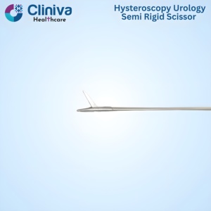 Tijeras Semirrígidas para Histeroscopia y Urología 5FR 40cm, Instrumentos Quirúrgicos Reutilizables de Alta Calidad, Juego de Instrumentos Cliniva Manual - Product Image 3