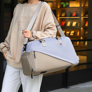 กระเป๋าเดินทางแบบพับได้กันน้ำอ็อกซ์ฟอร์ดซิปแบบพกพากระเป๋าเดินทางวันหยุดสุดสัปดาห์ความจุขนาดใหญ่โพลีเอสเตอร์กระเป๋ากีฬายิมสายรัดปรับระดับได้ - Product Image 6