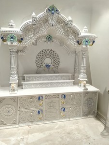 Marble Temple Supplier Marble Temple Exporter Custom Marble Temple Marble Temple India Marble Inlay Work Temple Marble <b>Mandir</b> - Product Image 3