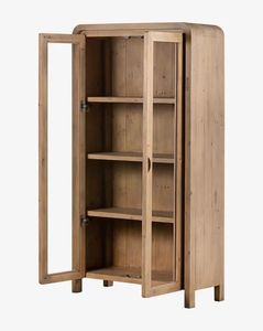 Étagère de salle de bain à double porte en teck naturel de luxe - Product Image 3