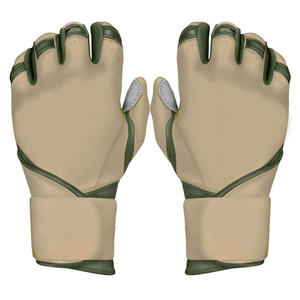 Guantes de Bateo de Béisbol de Cuero Suave Personalizados para Adultos y Jóvenes, Transpirables, Antideslizantes, con Palma Acolchada y Correa Ajustable - Product Image 1