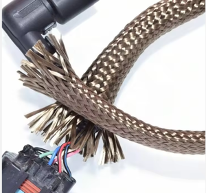 <b>Heat</b> Resistant Braided Sleeve for Wiring Harness <b>Heat</b> Treated Basalt Fiber Sleeving - Product Image 3