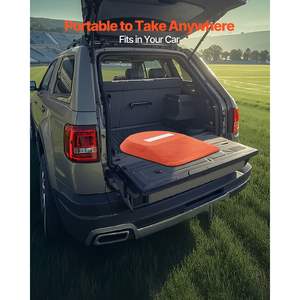 แท่นฝึกซ้อมเบสบอล/ซอฟต์บอลแบบพกพา ขนาด 42 นิ้ว สำหรับฝึกซ้อมในร่ม/กลางแจ้ง ผลิตจากยางเทียมคุณภาพสูง ทนทานต่อการซีดจาง แบบชิ้นเดียว - Product Image 4