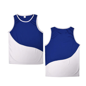 Wholesale Martial Arts Kick Boxing Uniform White And Blue Color Quick Dry Boxing Uniform For <b>Boxer</b> Kickboxing Vest Sets - Product Image 4