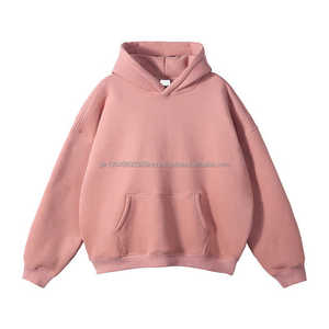 Top Qualité Coton Blanc Épais Polaire Poids Lourd Surdimensionné Impression Personnalisée Logo Hommes Hoodies & Sweatshirts - Product Image 3