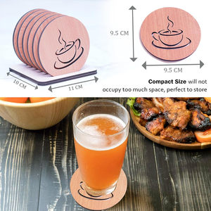 Table Decorative Bamboo <b>Coasters</b> <b>and</b> <b>Placemat</b> Kit With Holder Hot Selling Premium Quality <b>Coasters</b> for Hotel Home & Restaurants - Product Image 2