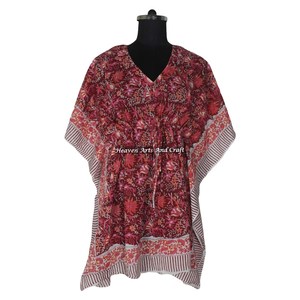 Robe de soirée pour femme, imprimée à la main, style ethnique africain, kaftan court KFCS144, taille naturelle, offre ODM - Product Image 4