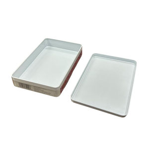 Boîte en métal rectangulaire recyclable sur mesure avec couvercle pour l'emballage de chocolats et de biscuits - Product Image 6