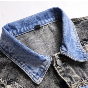 2025 New Fashion Design High Quality Men <b>Denim</b> <b>Jacket</b> Wholesale Price <b>Custom</b> Made <b>Denim</b> Cotton material Men's <b>Jackets</b> - Product Image 5