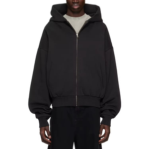 Sweat à capuche vintage OEM de haute qualité, 500 g/m², épais, brodé sur mesure, écologique, 100 % coton, délavé à l'acide, coupe oversize - Product Image 5