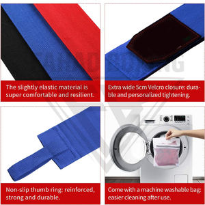 Protège-poignets bleus personnalisés pour enfants, en coton durable, haute élasticité, écologiques, motifs dessin animé/licorne, pour la boxe - Product Image 6