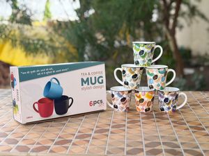 <b>Ceramic</b> <b>Mug</b> <b>Lid</b> Deer Print Latte Cup Sports Style 300mL Durable Portable Letterpress Printing Drinkware <b>for</b> Coffee Tea Party - Product Image 5
