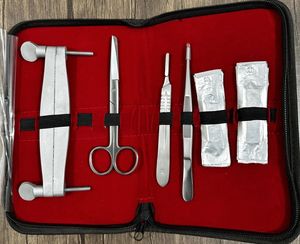 Juego de 5 Pinzas para Recortar Orejas de Perro Pitbull con Estuche / Herramientas de Peluquería Canina, Instrumentos Veterinarios - Product Image 5