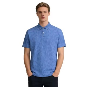 Camisas Casuales de Verano para Hombre, al por Mayor, Estampadas, de Punto, Manga Corta, Transpirables, de Poliéster/Algodón, Color Sólido - Product Image 6