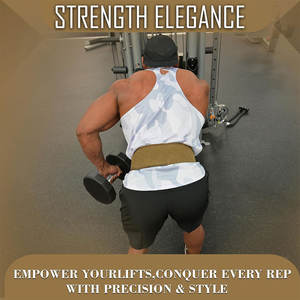 เข็มขัดยกน้ำหนักหนังวัว ดีไซน์ปรับแต่งได้ สวมใส่สบาย เข็มขัดพาวเวอร์ลิฟติ้งบุหนา 4 นิ้ว - Product Image 6